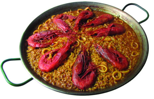 Fondo marinero para hacer Arroz con Carabineros