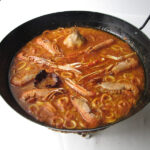 Fondo marinero para hacer Arroz del Puerto